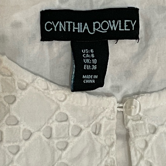 Cynthia Rowley eyelet lace sheath dress size 6 - Picture 14 of 15